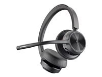 HP Poly Voyager 4320-M Voyager 4300 series headset on-ear Bluetooth wireless wired USB-A black Zoom Certified MS Teams