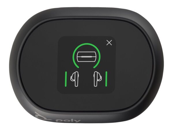 HP Poly Voyager Free 60+ UC M Carbon Black Earbuds +BT700 USB-C Adapter +Touchscreen Charge Case
