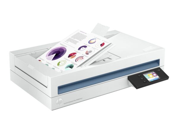 HP ScanJet Enterprise Flow N6600 fnw1 scanner à plat Réseau/USB A4 avec chargeur auto de 100 feuilles – jusqu’à 50 ppm/100ipm