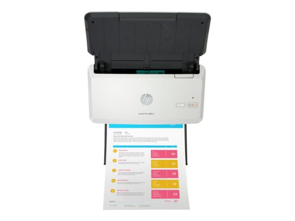 HP ScanJet Pro 2000 s2 scanner à défilement A4 recto-verso avec chargeur automatique 50 feuilles – jusqu’à 35 ppm/70ipm