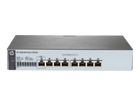 HPE 1820 8G Switch Commutateur Géré 8 x 10/100/1000 de bureau Montable sur rack fixation murale