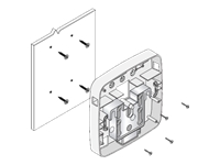 HPE AP-220-MNT-W2W AP Box Style Secure Flat Mt Kit w/1 Flat Surface Wall/Ceiling Secure Mount