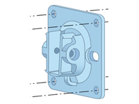 HPE AP-270-MNT-H2 AP-270 Series Access Flush Wall or Ceiling Mount