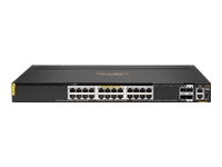 HPE Aruba 6300M Switch 24 Port Smart Rate 1/2.5/5/10G Class 6 PoE and 2 Port 50G and 2 Port 25G, Layer 3, Stackable, 1U, One Touch