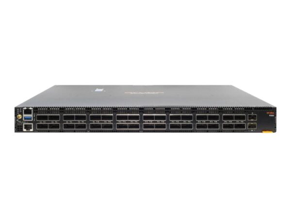 HPE Aruba 9300-32D 32p 100/200/400G QSFP-DD 2p 10G SFP+ Back-to-Front 6 Fans 2 AC PSU Bundle EU en