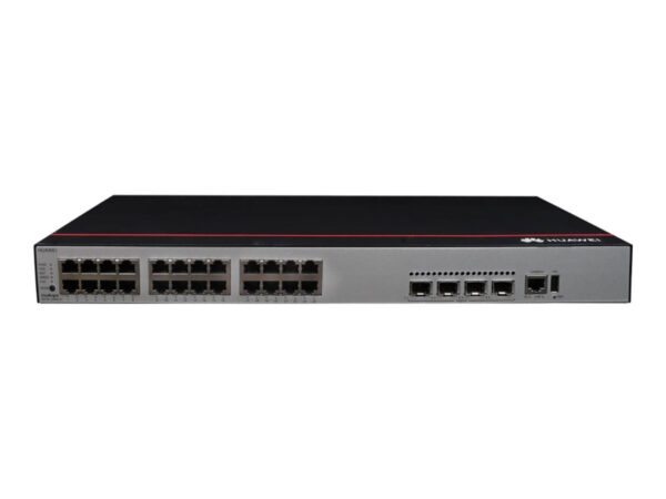 HUAWEI S5735-L24P4X-A1 24×10/100/1000BASE-T ports 4x10GE SFP+ ports PoE+ AC power + S57XX-L Series Basic SW Per Device