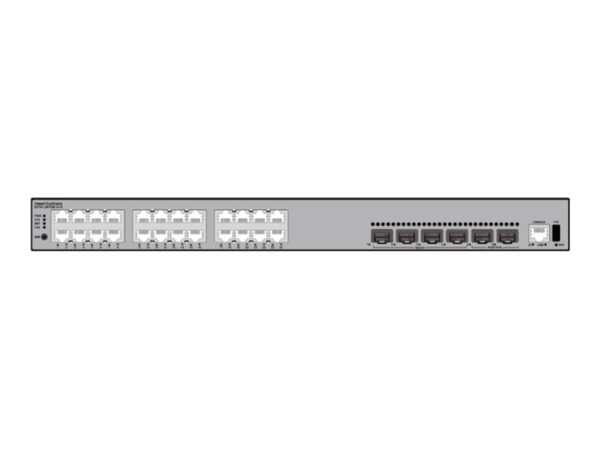 HUAWEI S5735-L24P4XE-A-V2 24×10/100/1000BASE-T Ports 4x10GE SFP+ ports 2x12GE Stack Ports PoE+ AC Power