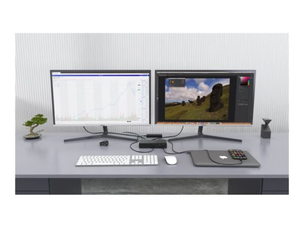 I-TEC Thunderbolt3/USB-C Dual DisplayPort 4K Docking Station 2xDP 1xGLAN 1xUSB 3.1 2xUSB 3.0 2xUSB-C Data 1xAutio/Mic 85W PD KL