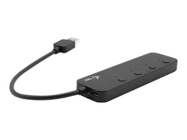 I-TEC USB 3.0 Metal HUB 4 Port with individual On/Off Switches 4xUSB 3.0 port with quick charging support BC 1.2
