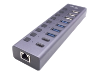 I-TEC USB 3.0/USB-C Charging HUB 9port LAN + Power Adapter 60W