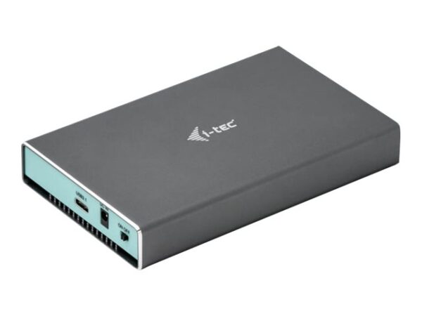 I-TEC USB-C 3.1/3.0 MySafe Enclosure for 2xSATA M.2 RAID 0/1/JBOD USB-C 3.1 Gen.2 up to 10Gbps Alucase