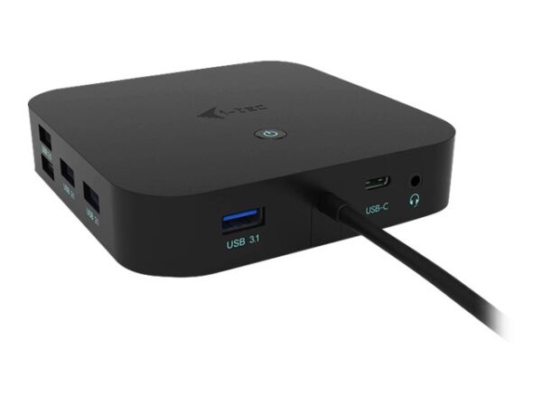 I-TEC USB-C Dual Display MST Docking Station 2xDP 1xGLAN 3xUSB 3.1 2xUSB 2.0 1xUSB-C-Data 1xAudio/Mic Jack 1x100W USB-C PD