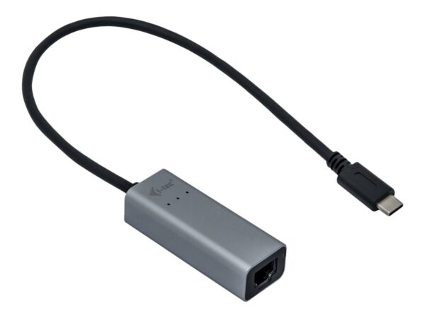 I-TEC USB-C Metal 2.5Gbps Ethernet Adapter 1x USB-C to RJ-45 LED compatible with Thunderbolt 3