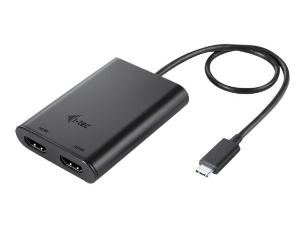 I-TEC USB C to Dual HDMI Port VideoAdapter 2xHDMI Port 4K Ultra HD compatible with Thunderbolt 3