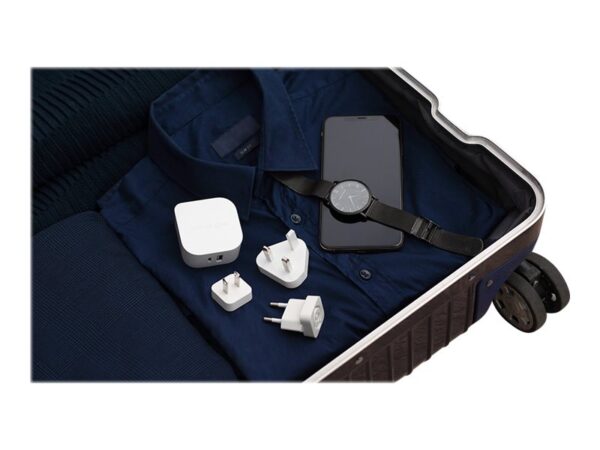INNERGIE 45H Adaptateur secteur compact 45W – USB-C – 2 Ports Embouts de voyage UE.UK et US inclus