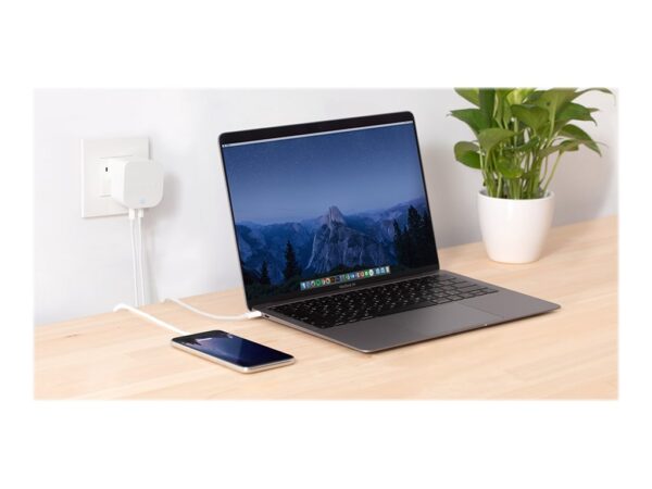 INNERGIE 45H Adaptateur secteur compact 45W – USB-C – 2 Ports Embouts de voyage UE.UK et US inclus