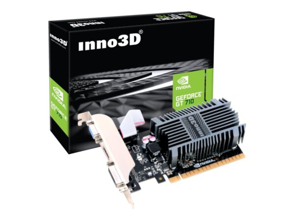 INNO3D GeForce GT710 2Go SDDR3 64-bit 1.6Gps DVI+VGA+HDMI Heatsink