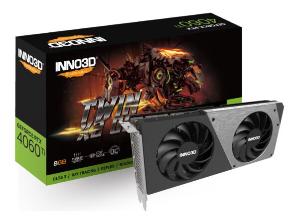 INNO3D GeForce RTX 4060 Ti Twin x2 OC 16Go GDDR6 1xHDMI 3xDP