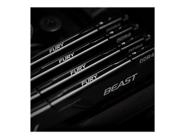 KINGSTON 128Go 3200MHz DDR4 CL16 DIMM Kit of 4 FURY Beast Black