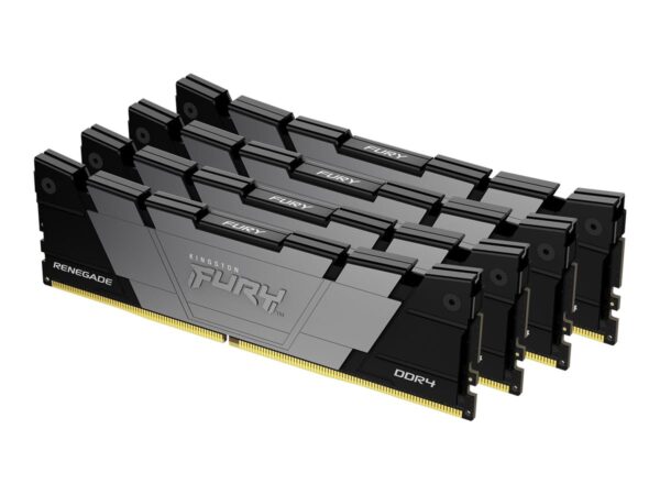 KINGSTON 128Go 3600MT/s DDR4 CL18 DIMM Kit of 4 FURY Renegade Black