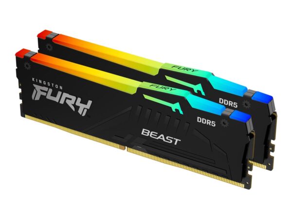 KINGSTON 16Go 6000MT/s DDR5 CL30 DIMM Kit of 2 FURY Beast RGB EXPO