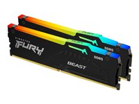 KINGSTON 16Go 6000MT/s DDR5 CL30 DIMM Kit of 2 FURY Beast RGB XMP