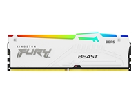 KINGSTON 16Go 6400MT/s DDR5 CL32 DIMM FURY Beast White RGB XMP