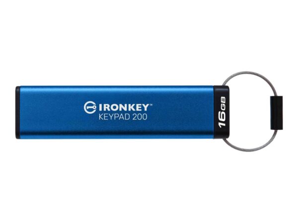 KINGSTON 16Go IronKey Keypad 200 FIPS 140-3 Lvl 3 Pending AES-256 Encrypted