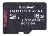 KINGSTON 16Go microSDHC Industrial C10 A1 pSLC Card Single Pack w/o Adapter