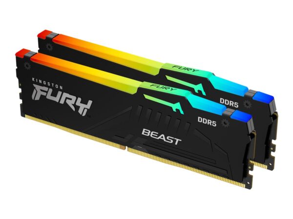 KINGSTON 32Go 5200MT/s DDR5 CL36 DIMM Kit of 2 FURY Beast RGB