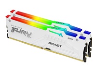 KINGSTON 32Go 6000MT/s DDR5 CL30 DIMM Kit of 2 FURY Beast White RGB XMP