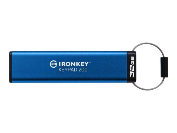 KINGSTON 32Go IronKey Keypad 200 FIPS 140-3 Lvl 3 Pending AES-256 Encrypted
