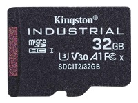 KINGSTON 32Go microSDHC Industrial C10 A1 pSLC Card Single Pack w/o Adapter