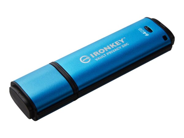 KINGSTON 64Go USB-C IronKey Vault Privacy 50C AES-256 Encrypted FIPS 197