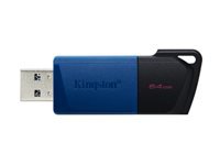 KINGSTON 64Go USB3.2 Gen 1 DataTraveler Exodia M Black + Blue 2 Pieces