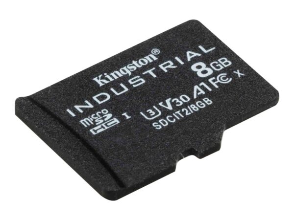 KINGSTON 8Go microSDHC Industrial C10 A1 pSLC Card Single Pack w/o Adapter