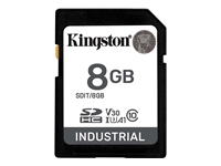 KINGSTON 8Go SDHC Industrial -40C to 85C C10 UHS-I U3 V30 A1 pSLC