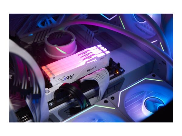 KINGSTON FURY Beast 32Go DIMM 5200MT/s DDR5 CL36 Kit of 2 White RGB EXPO
