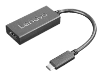 LENOVO – Adaptateur vidéo – 24 pin USB-C mâle pour HDMI femelle – 24 cm – noir – support pour 4K60Hz (3840 x 2160)