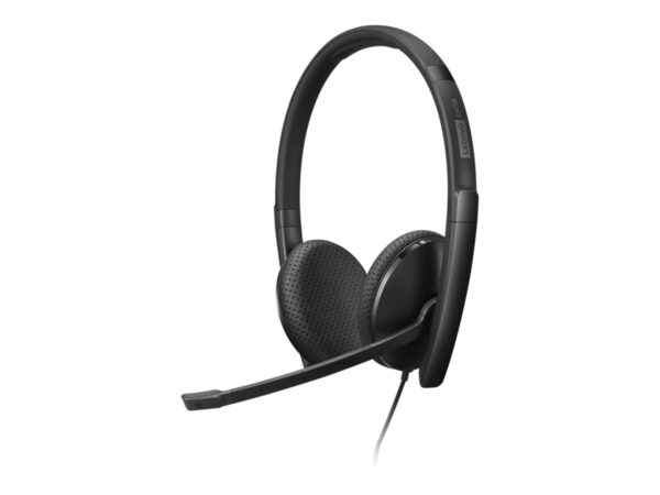 LENOVO – Combiné VoIP – sur-oreille – filaire – USB-C – noir – ThinkRed