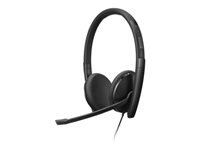 LENOVO – Combiné VoIP – sur-oreille – filaire – USB-C – noir – ThinkRed