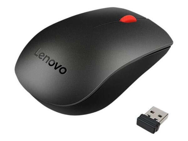 Lenovo Essential Wireless Combo – Ensemble clavier et souris – sans fil – 2.4 GHz – Français – ThinkRed