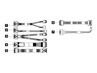 LENOVO ISG ThinkSystem SR650 V3 2.5p Chassis Front BP2 SAS/SATA Cable Kit