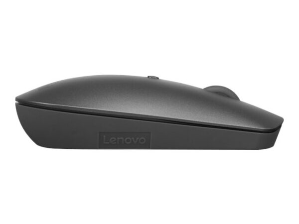 LENOVO ThinkBook Silent – Souris – droitiers et gauchers – bleu optique – 3 boutons – sans fil – Bluetooth 5.0 – gris de fer