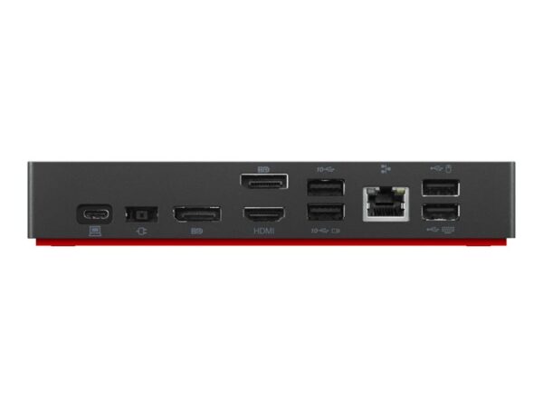 LENOVO ThinkPad Universal USB-C Dock – Station d accueil – USB-C – HDMI 2 x DP – GigE – 90 Watt – ThinkRed