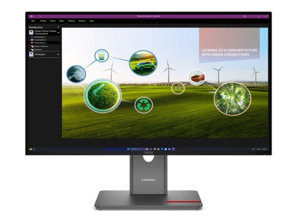 LENOVO ThinkVision P27Q-40 27p 2560×1440 IPS 120Hz Daisy Chain KVM/eKVM USB-C 15W Factory calibrated panel Epeat Gold TCO10