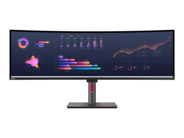 LENOVO ThinkVision P49w-30 49p IPS 5120×1440 32:9 60Hz 350cd/m2 4ms 2x HDMI DP 4xUSB 3.2 G1 USB-C 3.2 G1 USB-B 3.2 G1 RJ45 2x5W