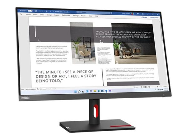 LENOVO ThinkVision S27i-30 27p IPS FHD 1920×1080 HDMI VGA 3Y