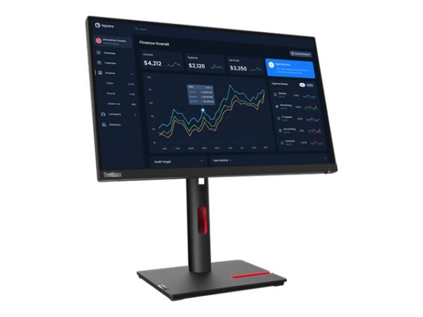 LENOVO ThinkVision T23i-30 23p FHD Monitor HDMI DP VGA 4xUSB-A