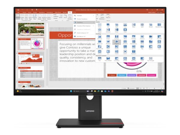 LENOVO ThinkVision T27-40 27p IPS 16:9 1920×1080 300cd/m2 1500:1 HDMI DP VGA USB TopSeller